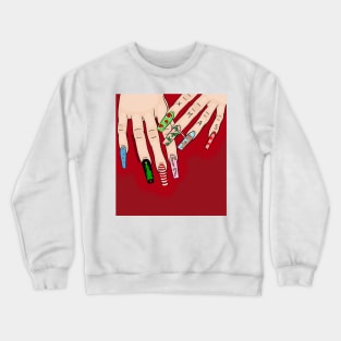 Christmas Nails Crewneck Sweatshirt